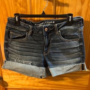 American Eagle midi denim shorts size 12